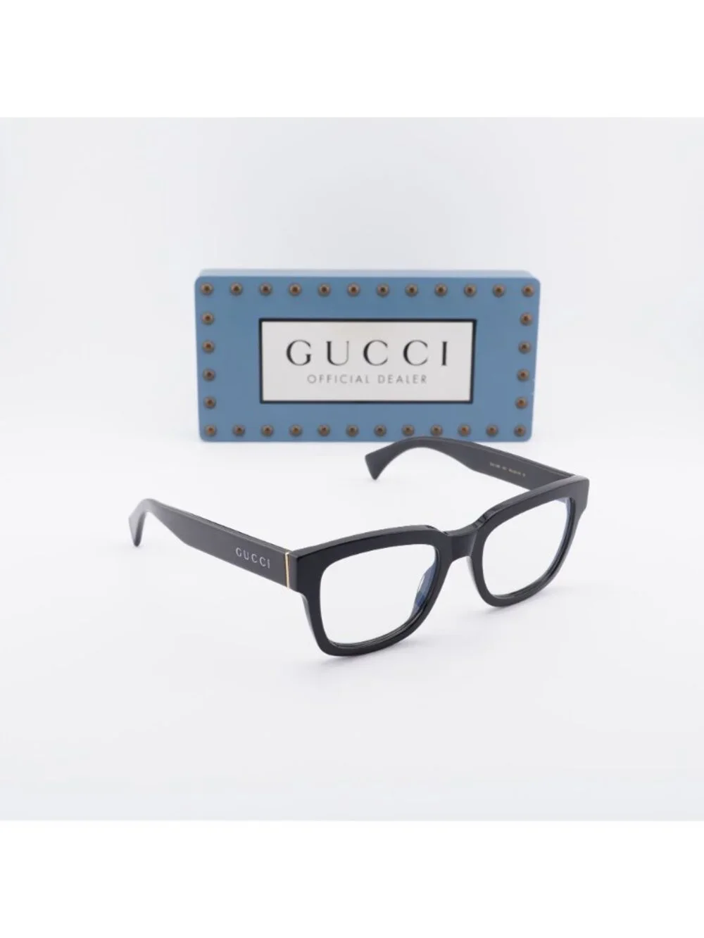 Gucci GG1138S 001 Square Sunglasses – Black / Clear to Grey Photochromic